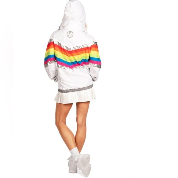 Tipsy Elves WOMEN'S RAINBOW PRO WINDBREAKER JACKET - Picture 3 of 8